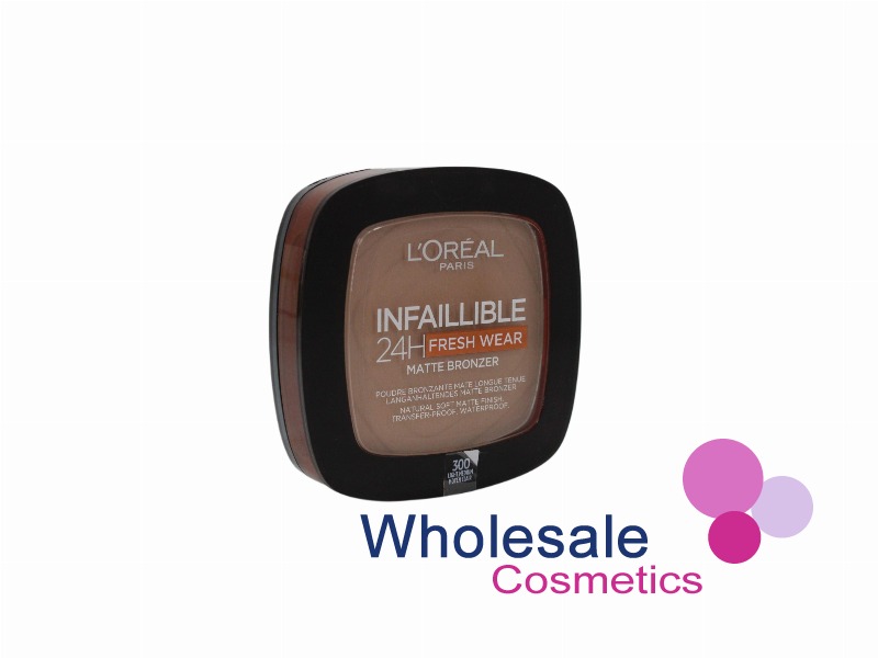 6 x L'Oreal Paris Infaillible 24H Fresh Wear Matte Bronzer - 300 LIGHT MEDIUM